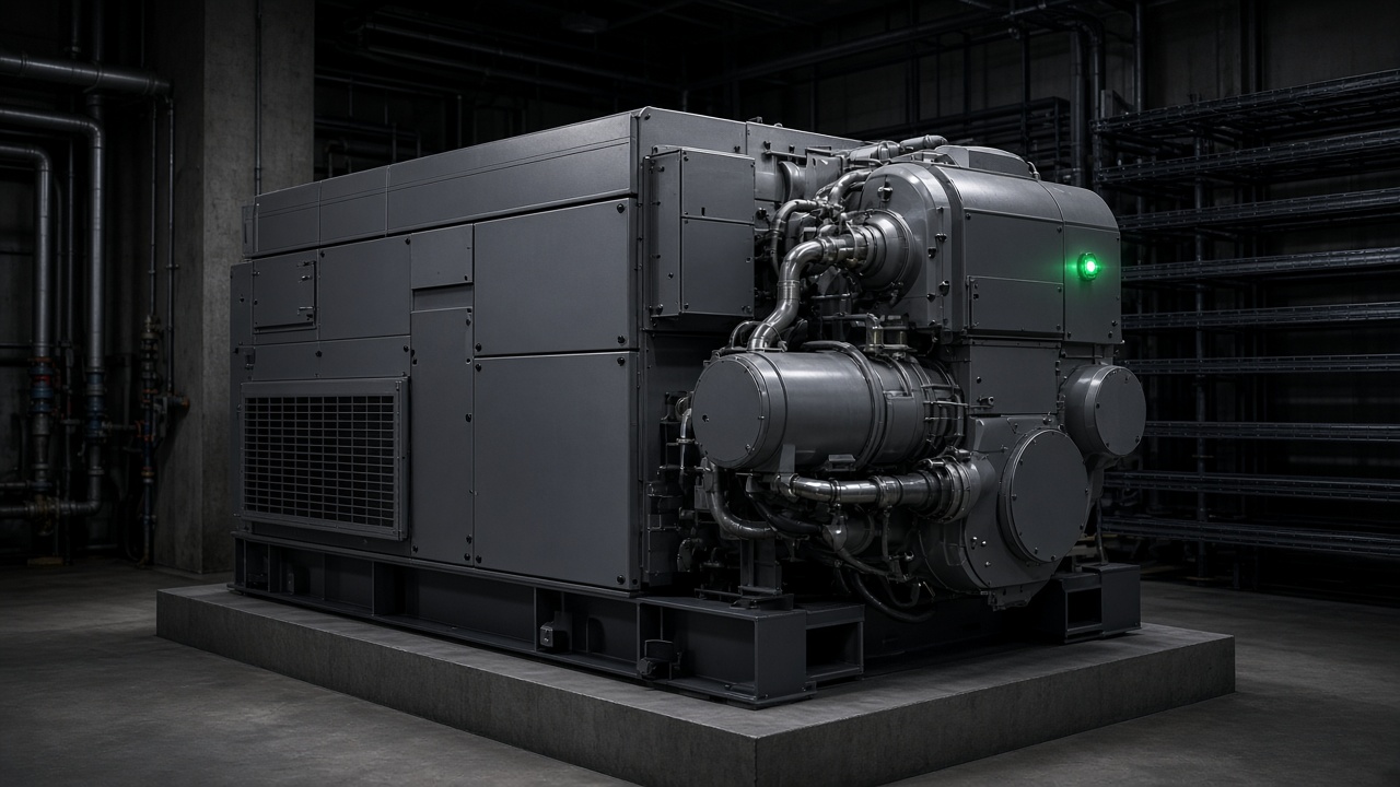 Industrial generator set, visual reference